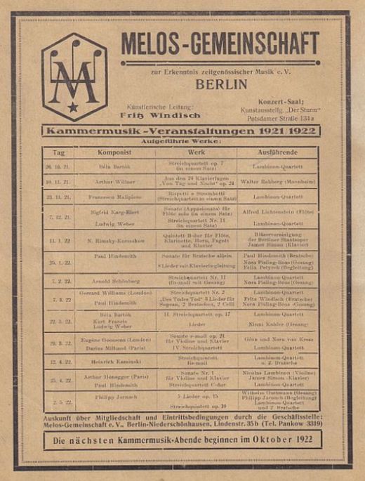 Melos-Gemeinschaft_Konzerte_1921-22